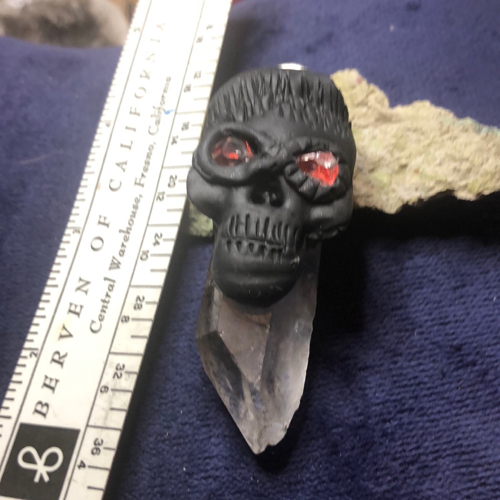 Brazilian Quartz and Herkamer unisex Pendant